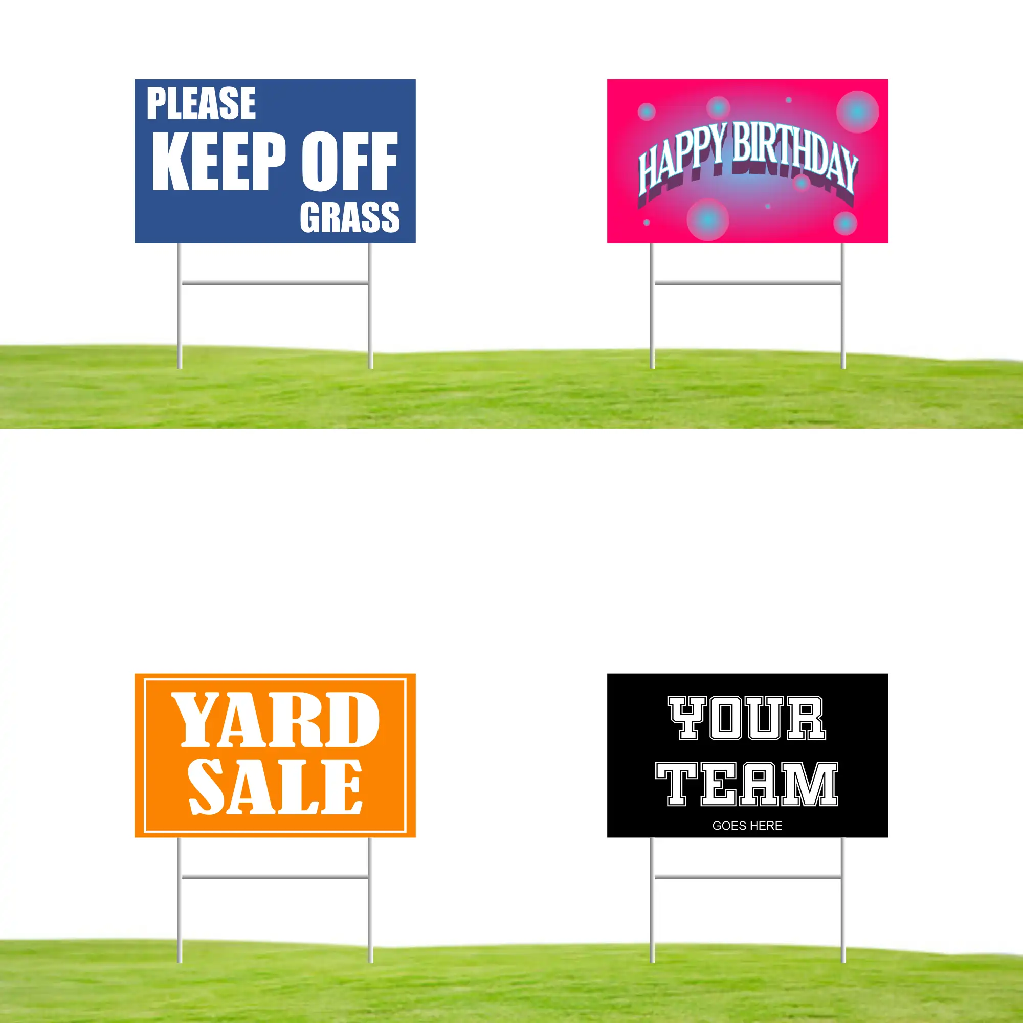 aluminum signs header