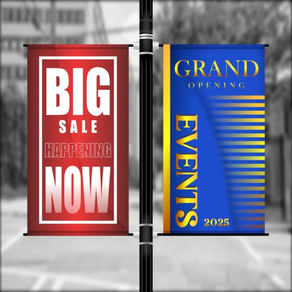 30" Wide Pole Banners